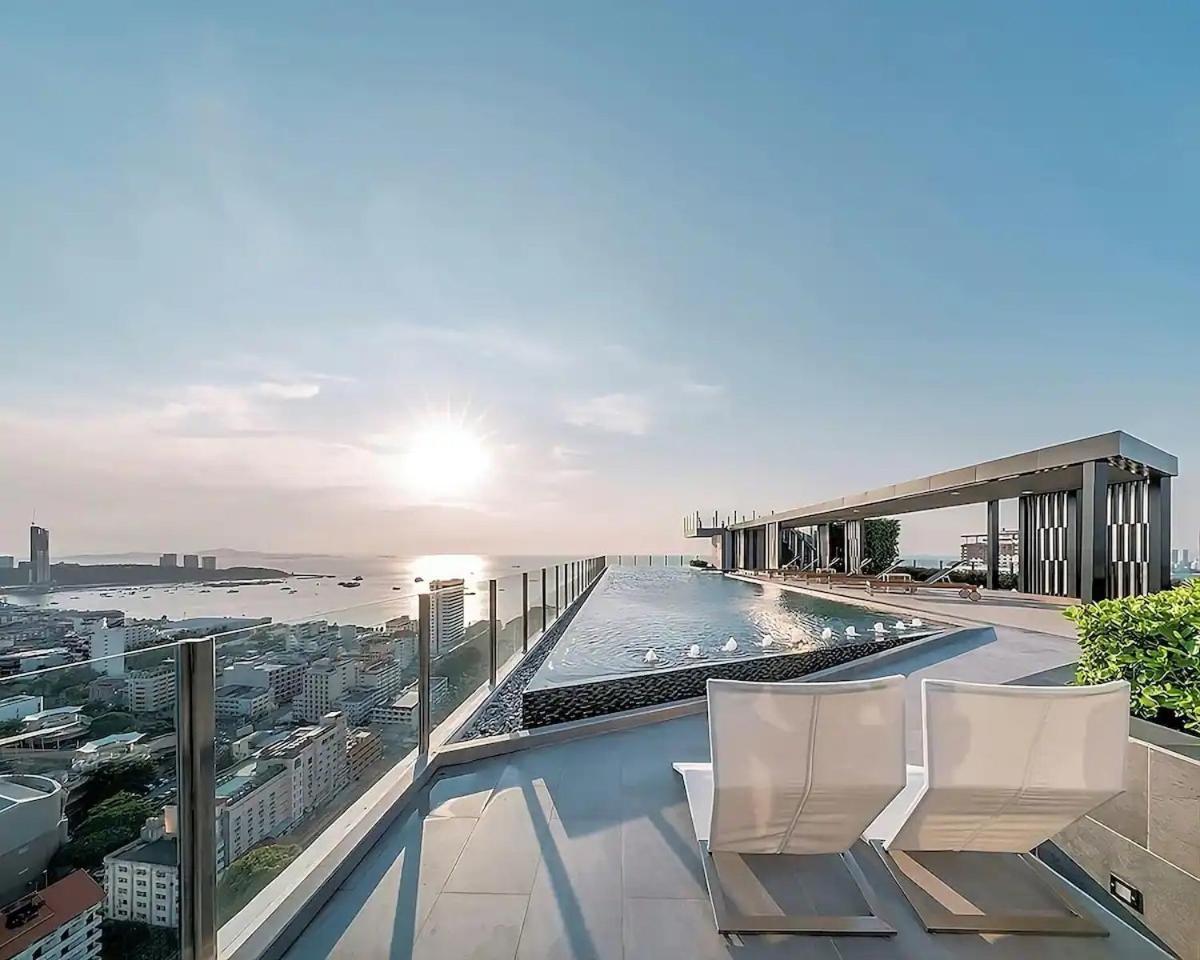 Amazing Infinity Pool Condo Next To The Beach Pattaya Exteriör bild